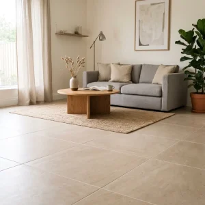 Keramik Beige untuk Ruang Tamu Minimalis dan Elegan
