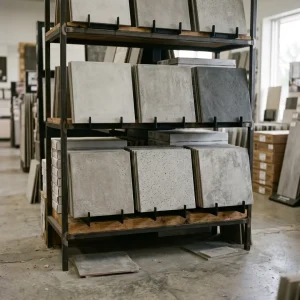 Keramik Motif Concrete untuk Interior Modern dan Industrial